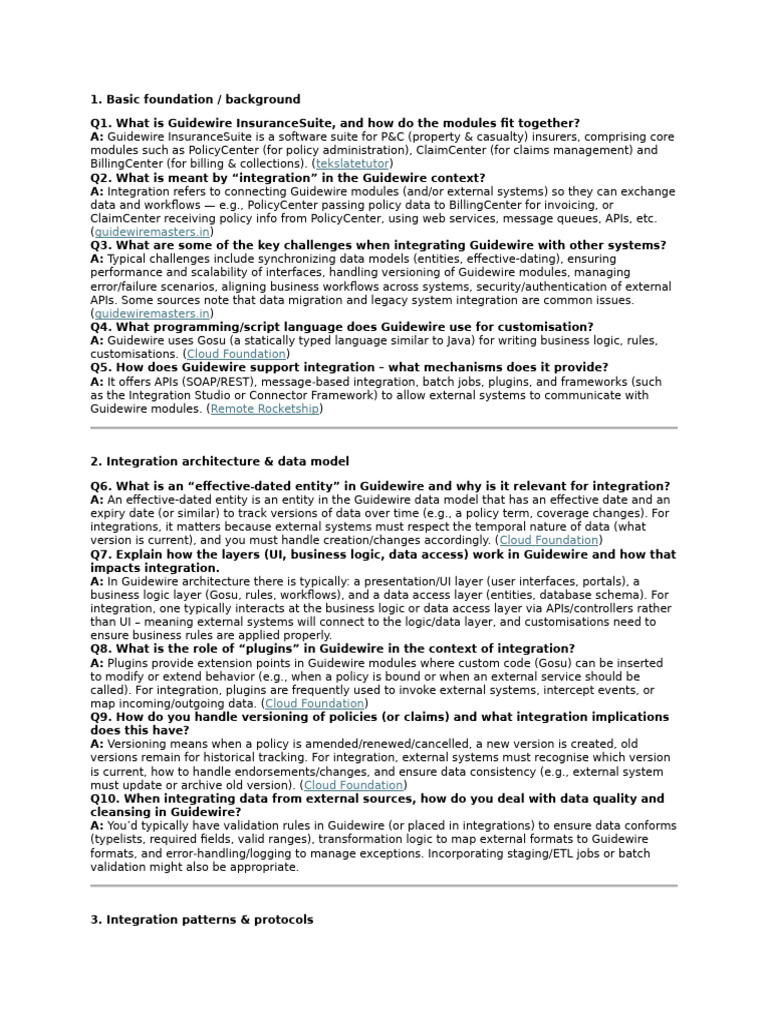 Guidewire InsuranceSuite Integration Guide | PDF | Web Service | Java ...