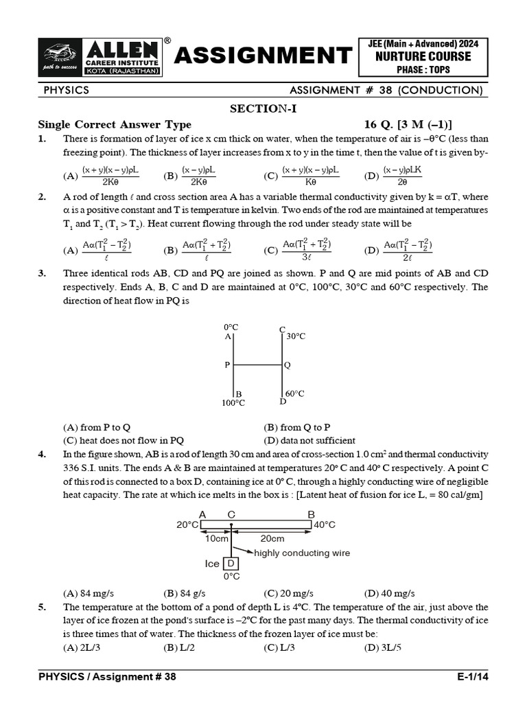 38 Assignment Eng-1 | PDF | Heat Transfer | Heat
