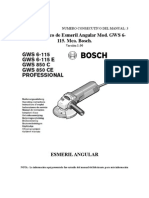 Manual Basico de Esmeril Angular Mod GWS 6 115 Mca Bosch