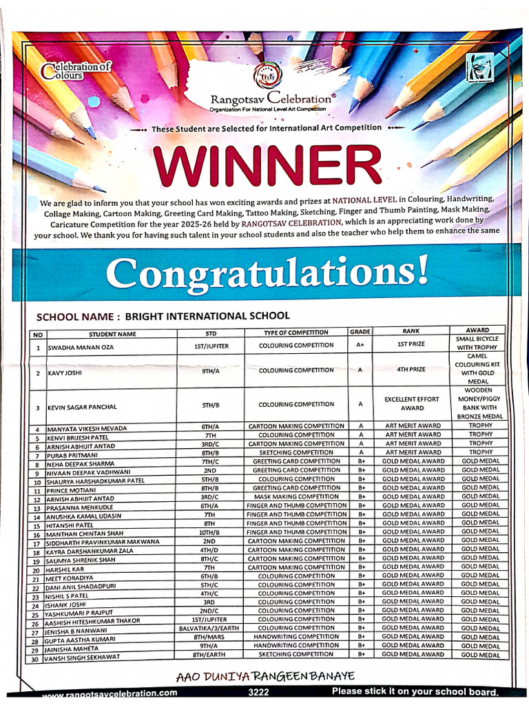 List of Winners | PDF