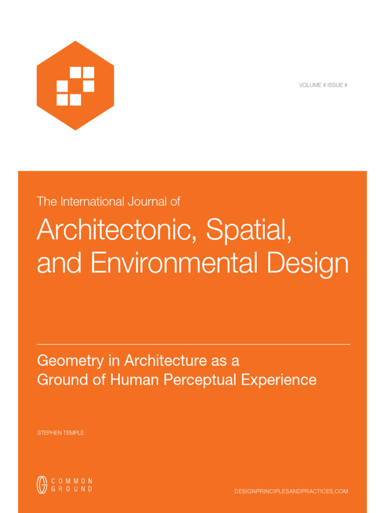 Geometry in Architecture as a Ground of Human Perc | PDF | Perception ...