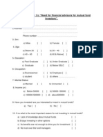 2questionnaire On Investors Attitude Towards Mutual Fund1