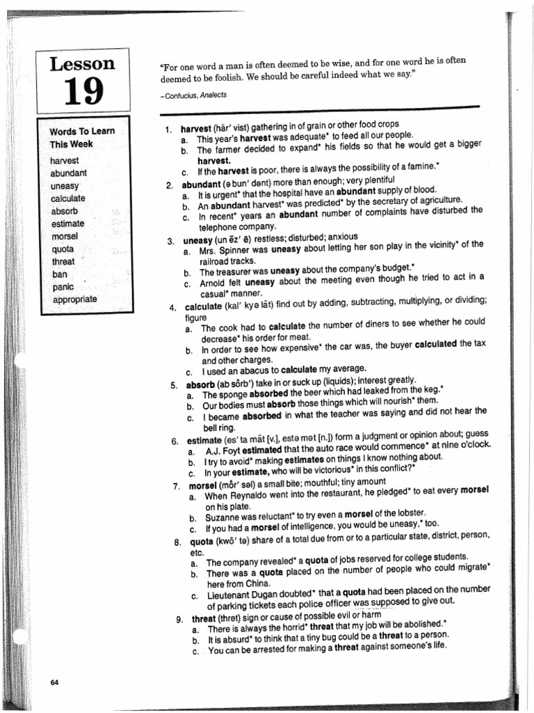 Lessons 19 24 | PDF