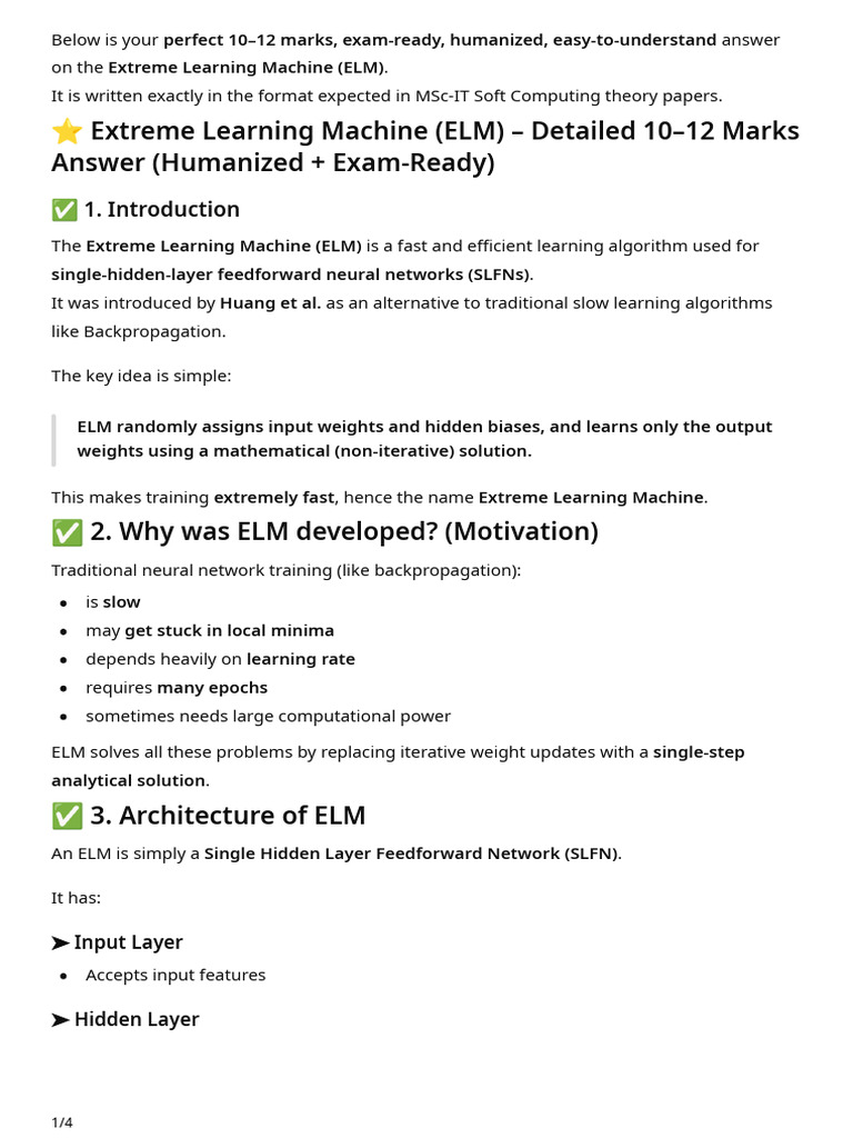Extreme Learning Machine Explained | PDF | Statistical Classification ...