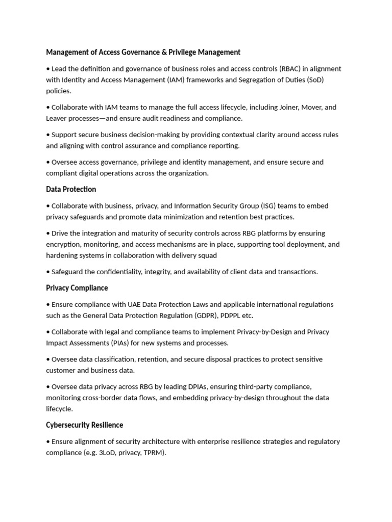 Access Governance & Cybersecurity Management | PDF | Computer Security ...