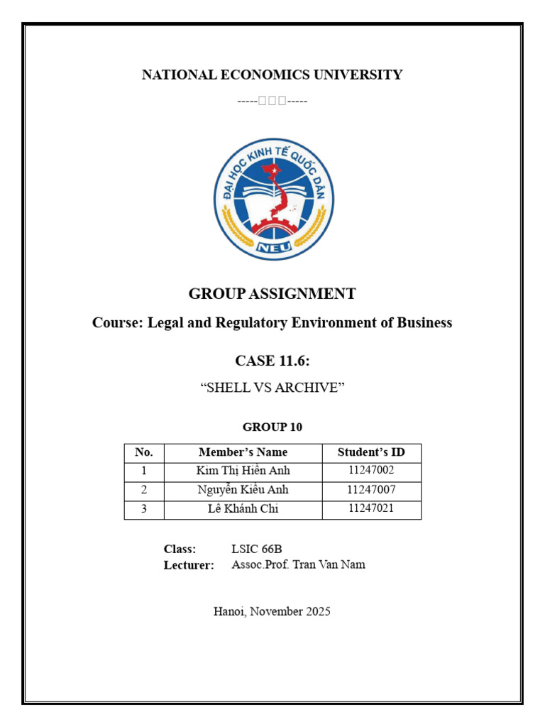 Group 10 - Case 11.6 - Shell vs Archive | PDF | Legal Remedy | Copyright