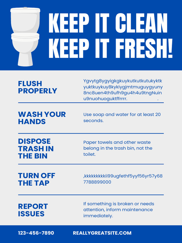 Essential Restroom Etiquette Guide | PDF