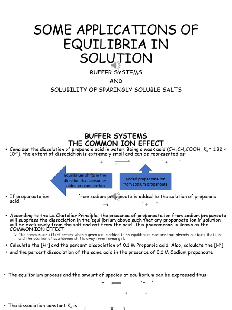 7-SOME APPLICATIONS OF EQUILIBRIA IN SOLUTION | PDF | Chemical ...