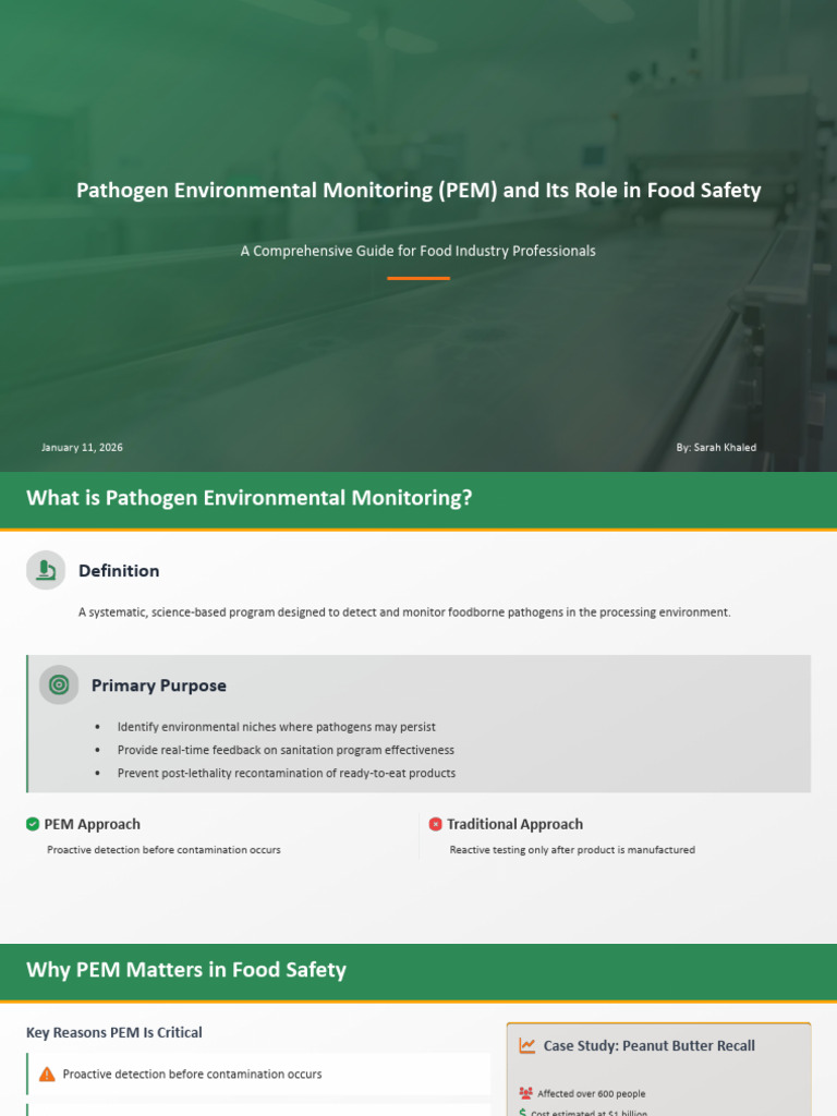 Pathogen Monitoring for Food Safety | PDF | Food Safety | Elisa