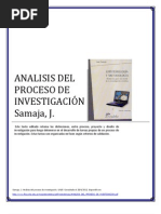 ANÁLISIS DEL PROCESO DE INVESTIGACIÓN Samaja Carlos