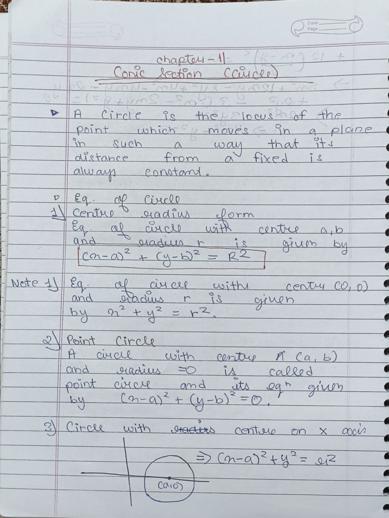 Circle Jee Notes | PDF