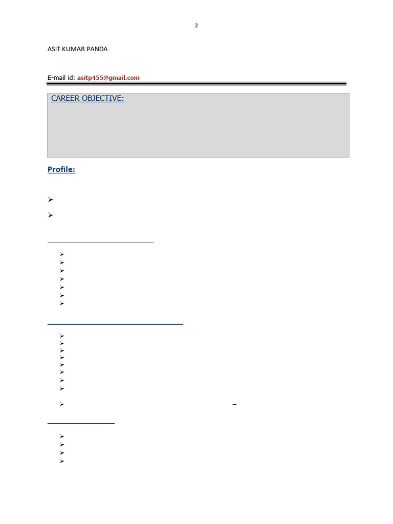 Asit CV | PDF