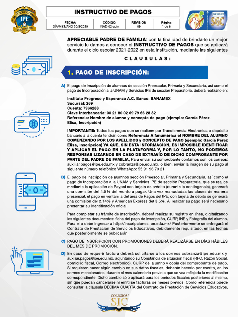 Instructivo de Pagos | PDF