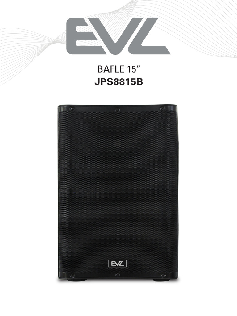 Manual Bafle Jps8815b-Curvs | PDF
