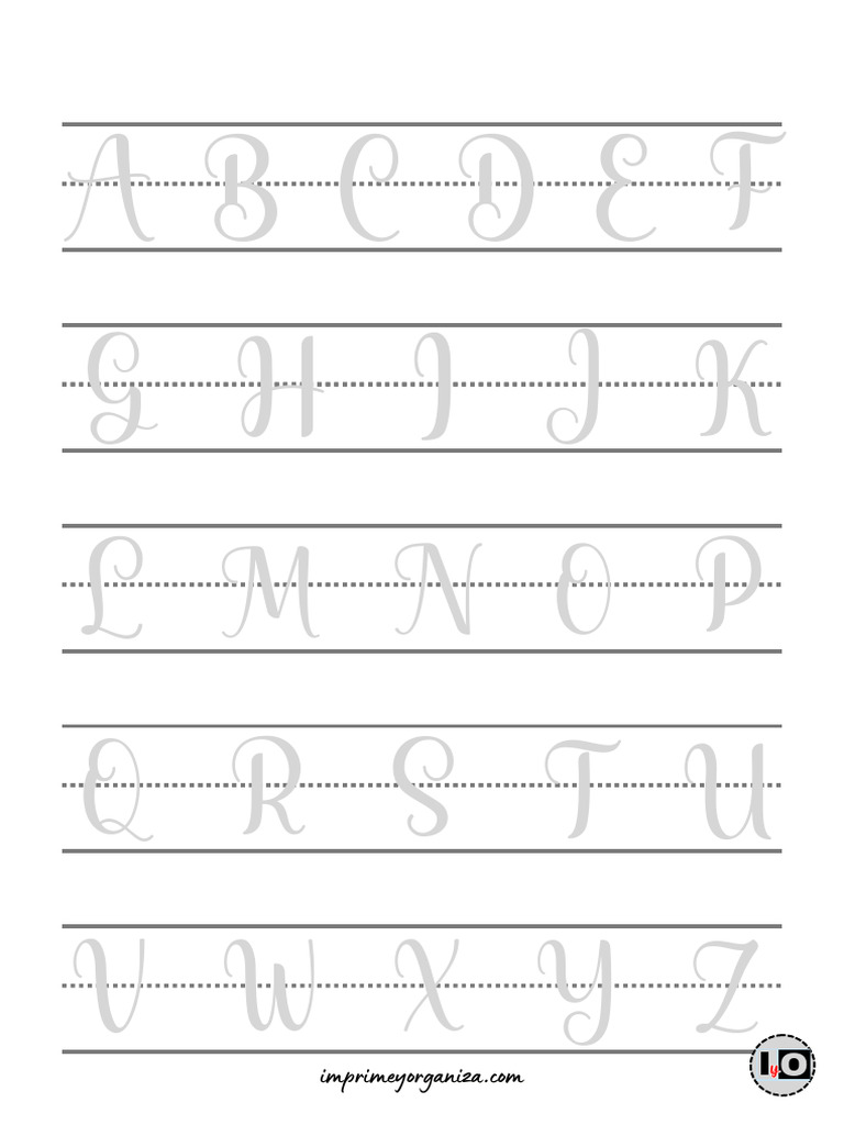 Abecedario Lettering Mayuscula Manuscrita | PDF