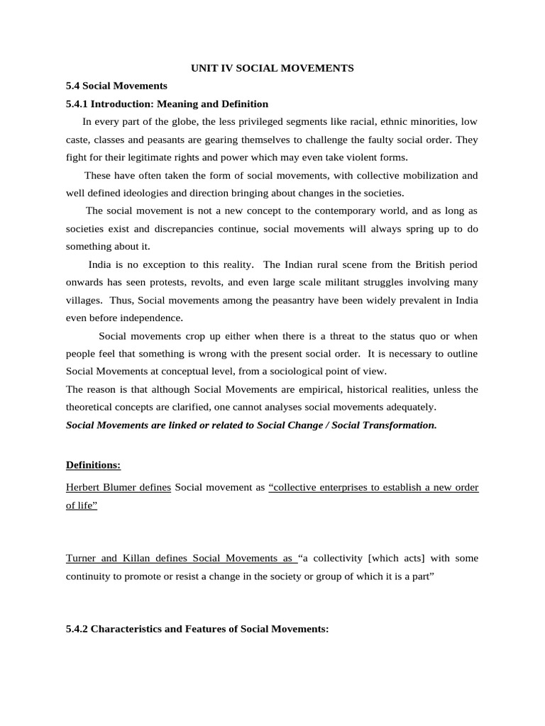 Understanding Social Movements in India | PDF | Social Movements | Poverty