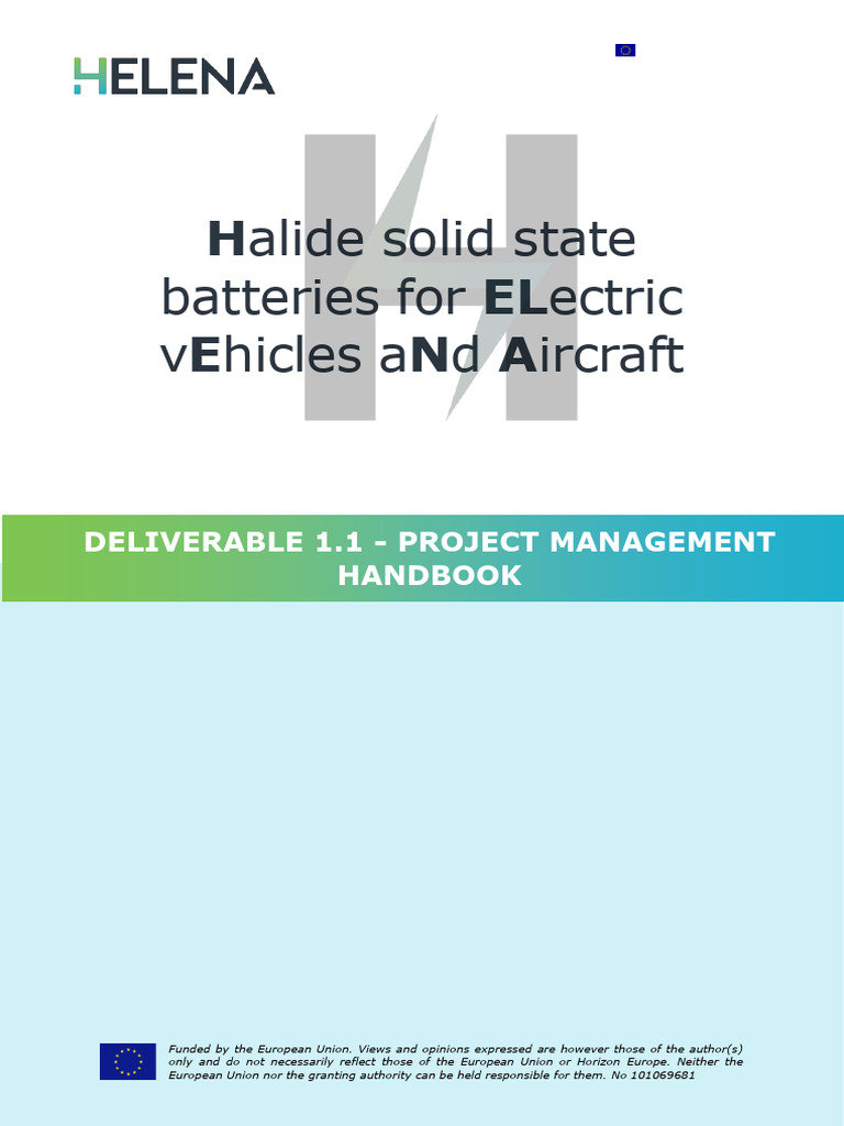 Project Management Handbook for HELENA | PDF | Project Management ...