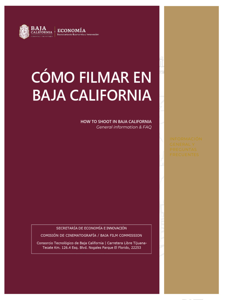Guía para Filmar en Baja California | PDF