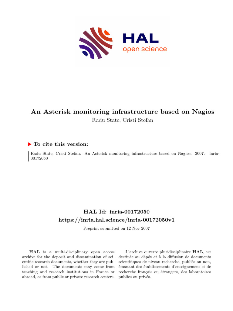 Asterisk Monitoring with Nagios Guide | PDF | Software | Computer ...