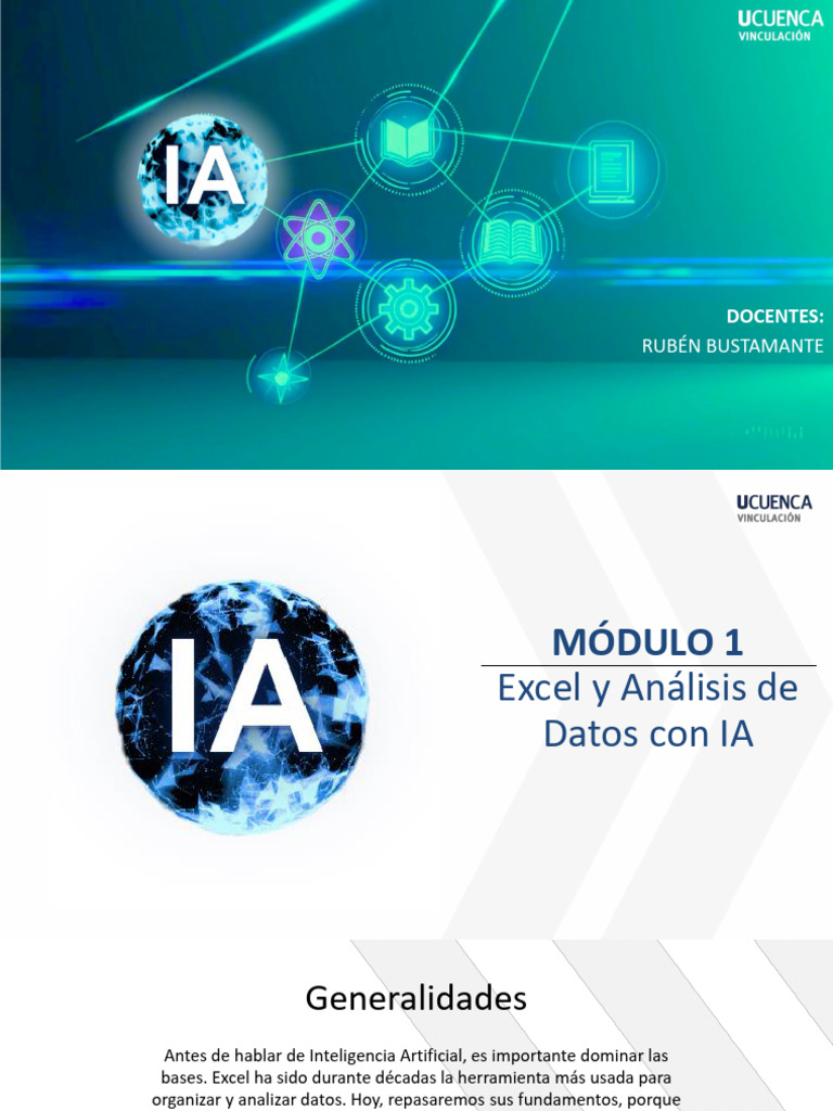 Excel y Análisis de Datos con IA | PDF | Microsoft Excel | Inteligencia ...