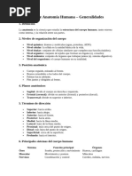 Esquema Completo de Anatomía Humana | PDF