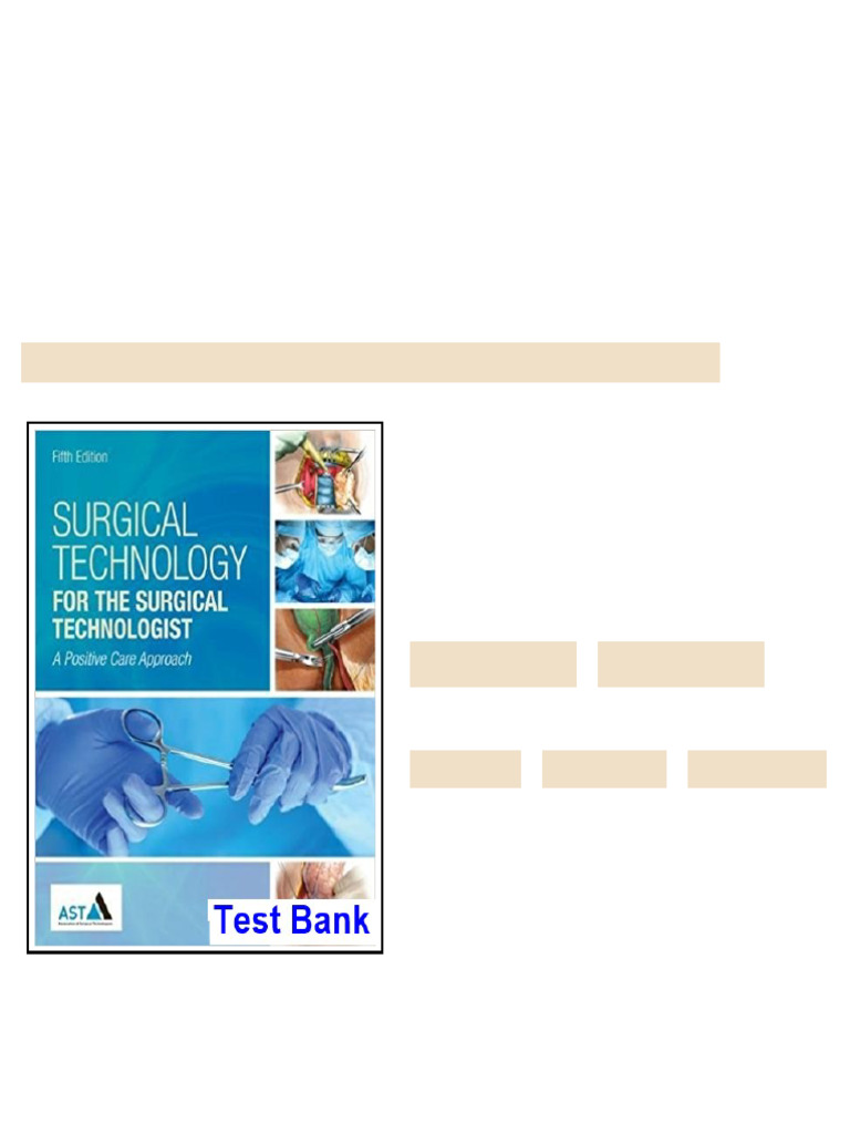 Surgical Technology for the Surgical Technologist A Positive Care ...