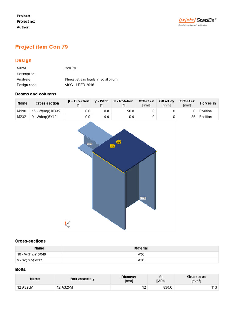 Con Roof Beam to Web | PDF | Mechanical Engineering | Mechanics