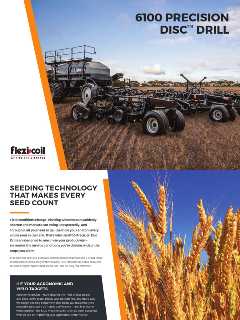 6100 Precision Disc Drill Overview | PDF