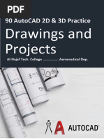 AutoCAD 2D & 3D Practice Drawings | PDF