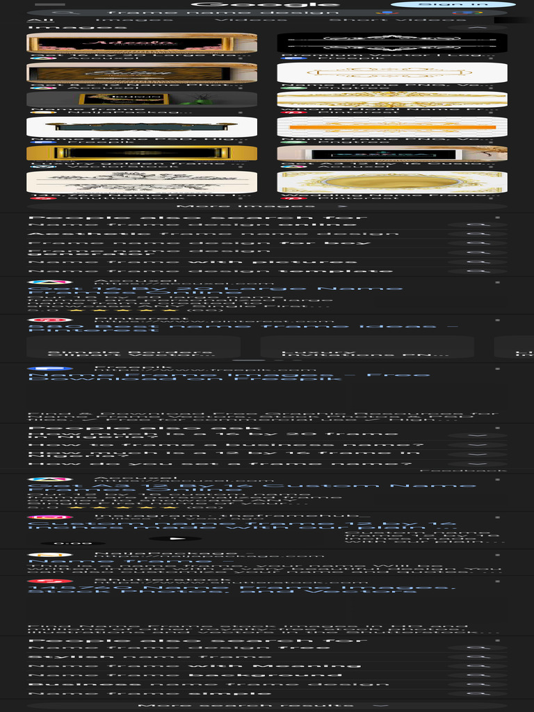 frame name design - Google Search | PDF | Image Processing | Graphic Design