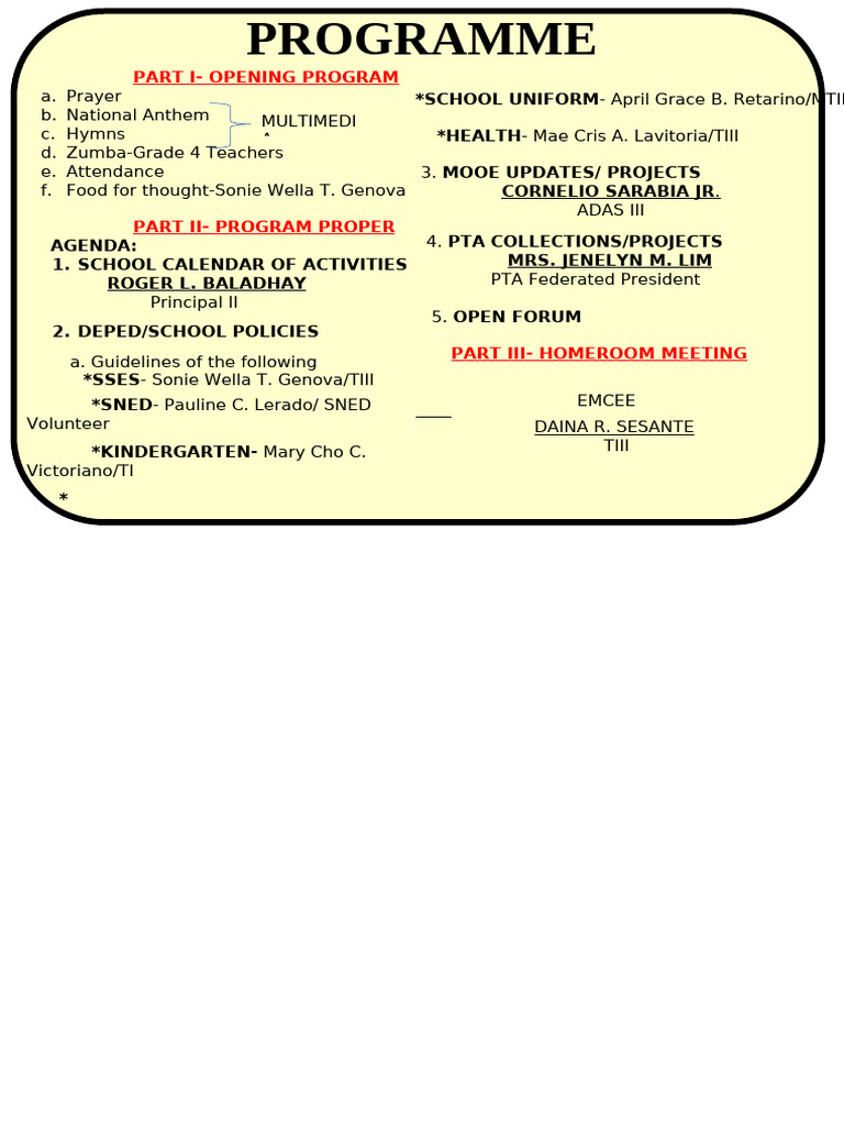 pta prog | PDF