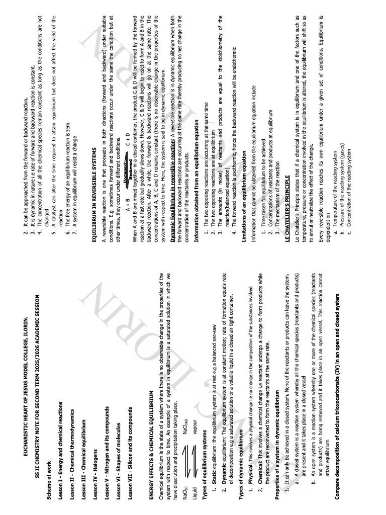 SS 2 Chemistry | PDF