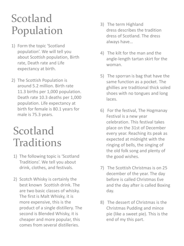 Scotland Scipt | PDF | Social Science | Travel
