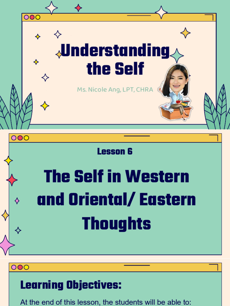 Week 8 Lesson 6 - The Self in Western and Oriental, Eastern Thoughts ...