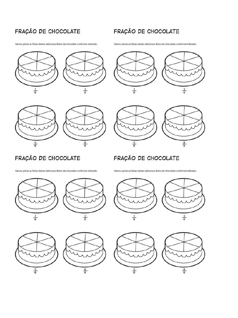 6º - Fração Do Bolo de Chocolate | PDF