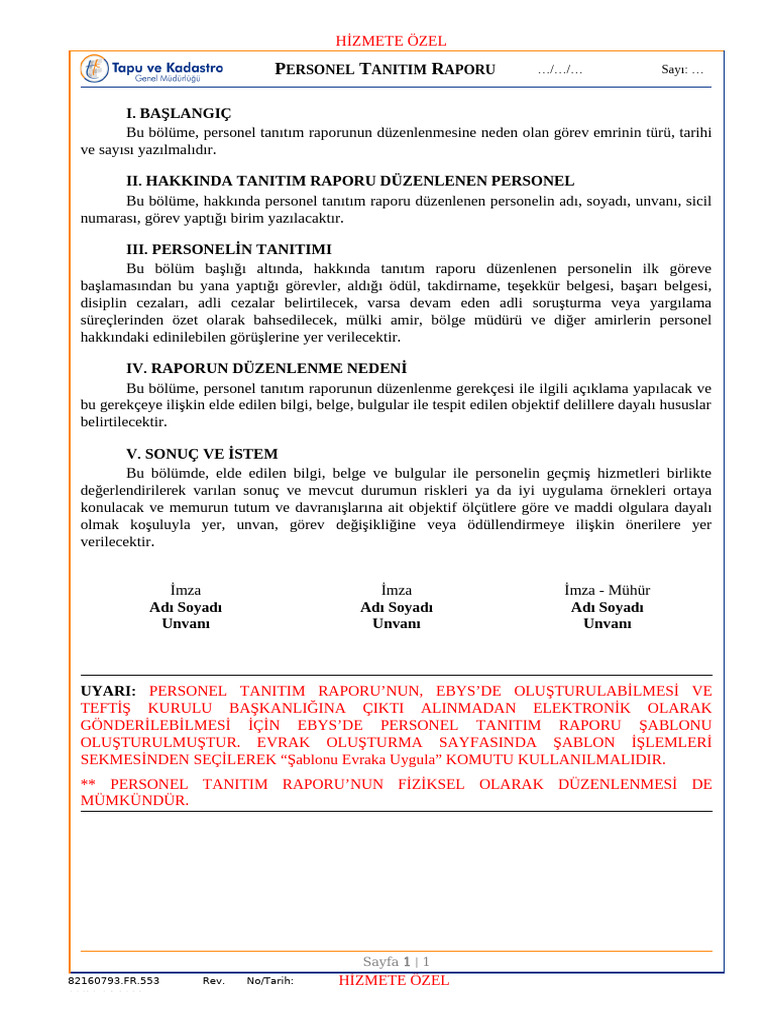 Fr.553!00!20.04.2022-Personel Tanitim Raporu | PDF