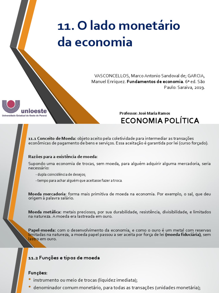 Moeda e Política Monetária na Economia | PDF | Moeda | Política monetária