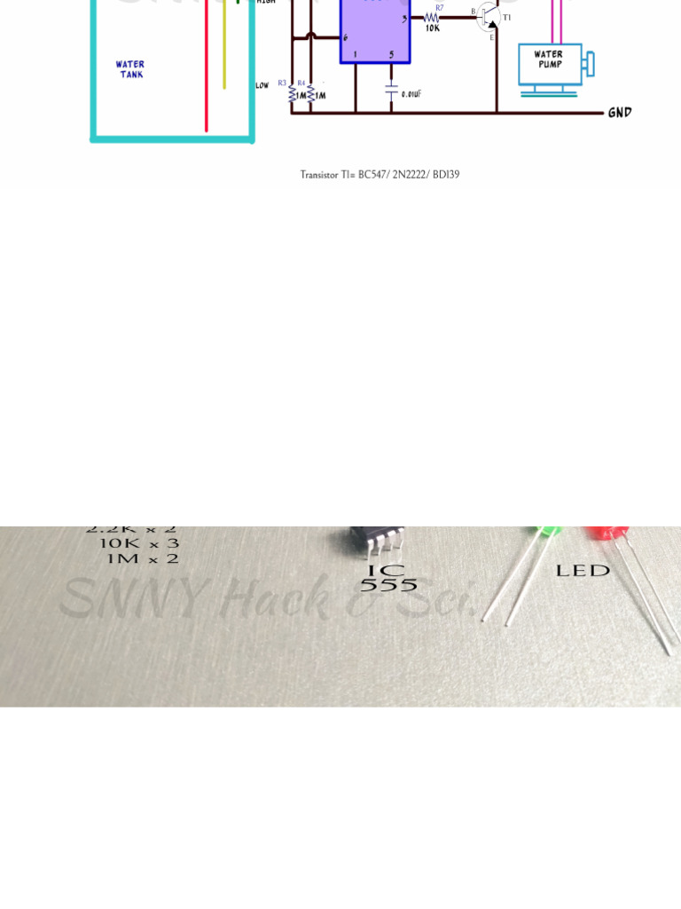 Automatic Water Level Controller Using IC555 (1) | PDF
