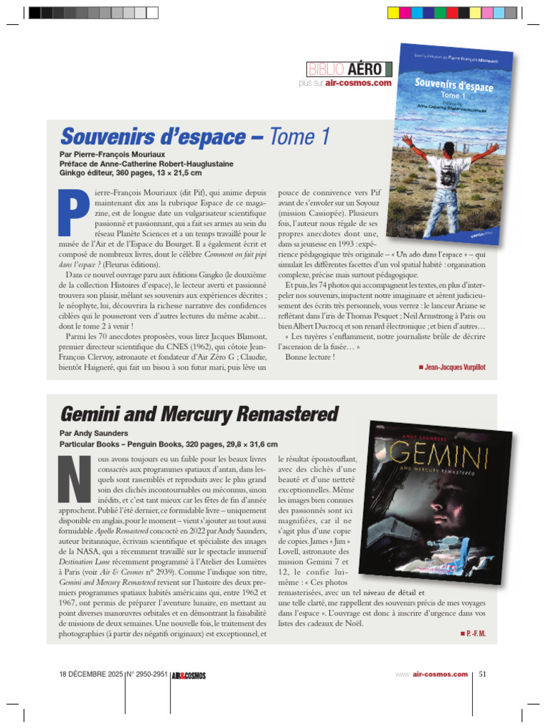 Livres sur les programmes spatiaux américains | PDF | Programme Gemini ...