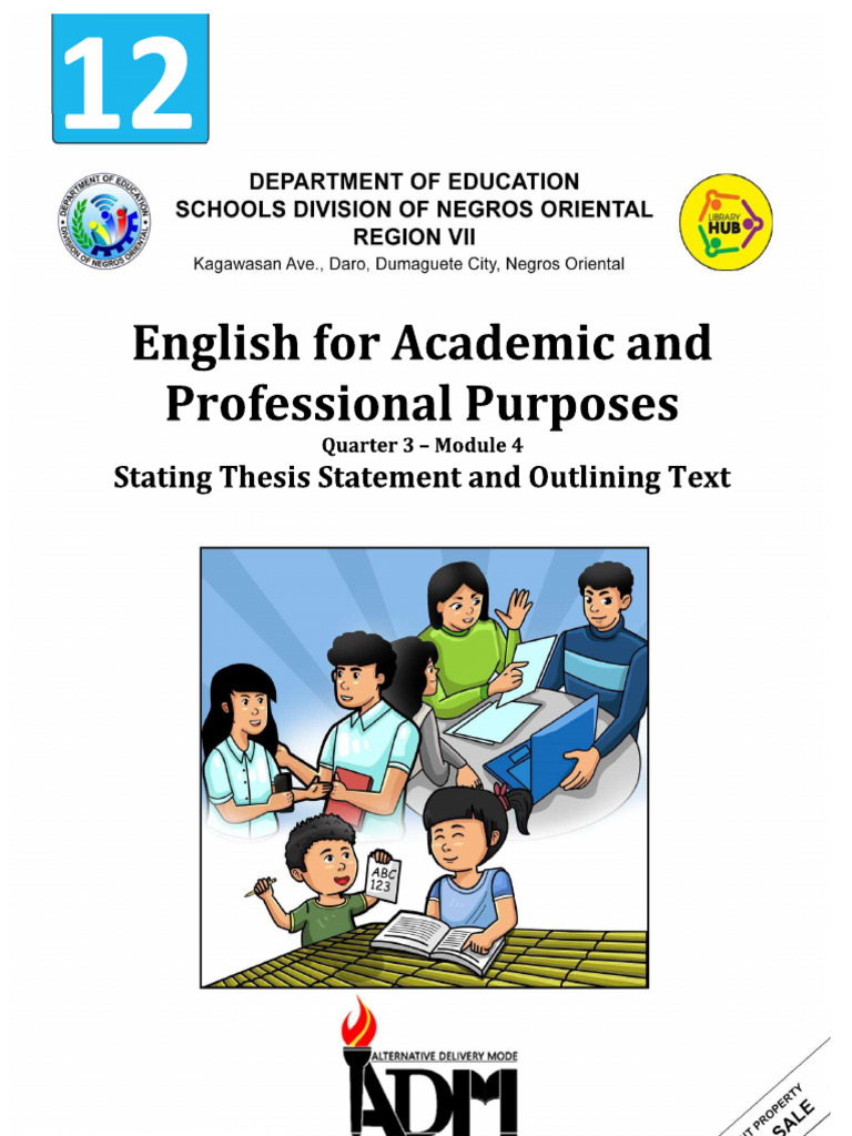 EAPP Module 4 wuajendidjdkekejdjenejiejejeje | PDF | Essays | Thesis