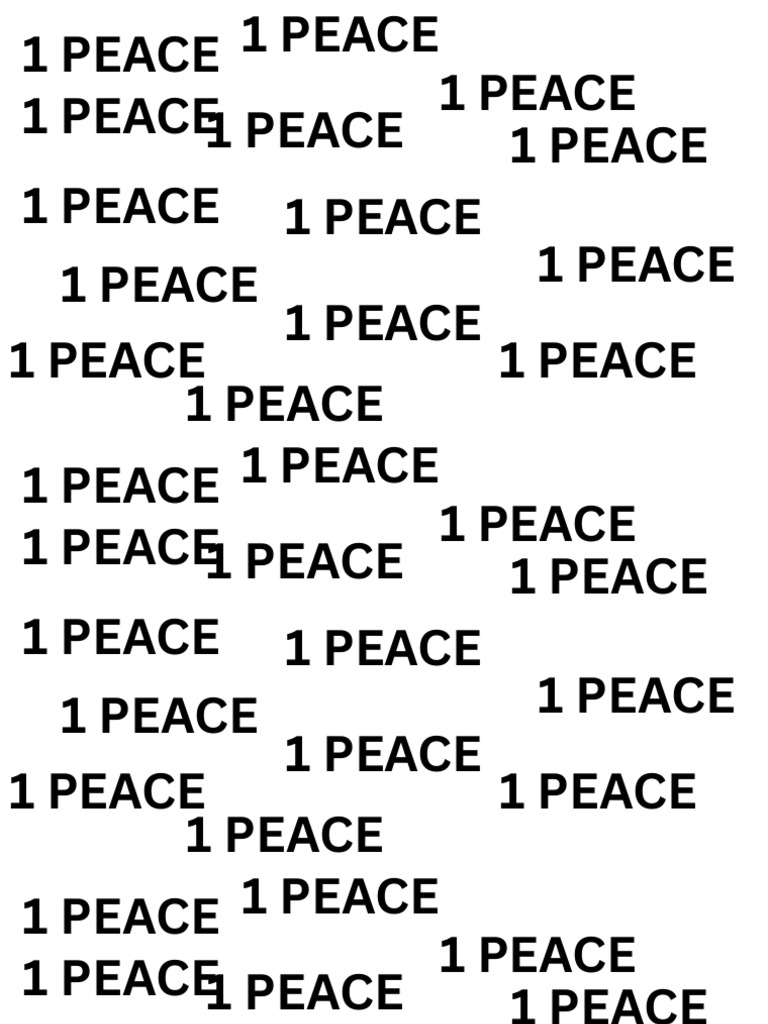 1 PEACE | PDF