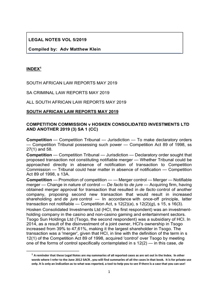 LEGAL-NOTES-VOL-5-2019 | PDF | Treaty | Eviction