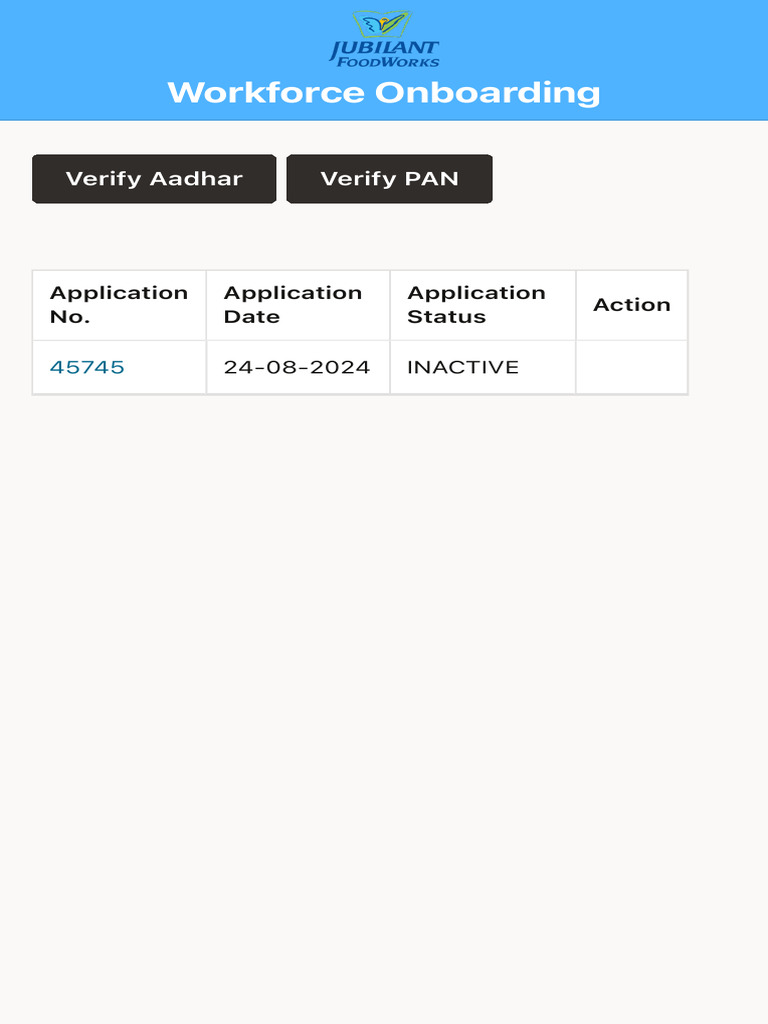 Workforce Onboarding Status Tracker | PDF