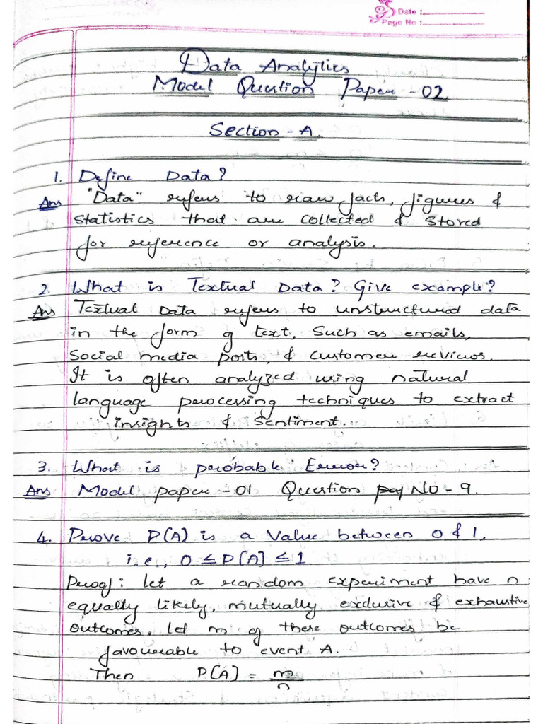 Model Question Paper 2 | PDF