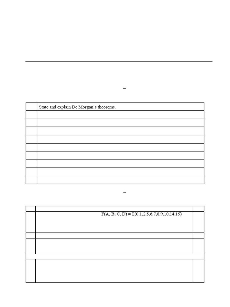 Switching Theory Exam Model Paper | PDF | Computer Engineering ...