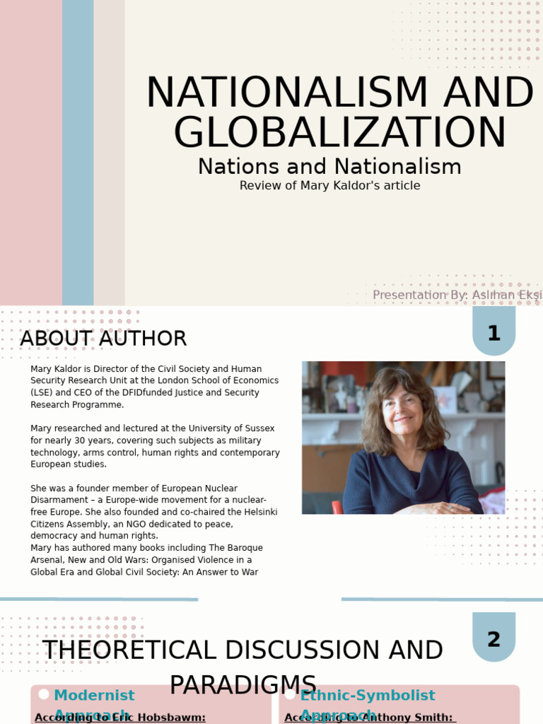 Nationalism vs. Globalization: Kaldor's Insights | PDF | Nationalism ...