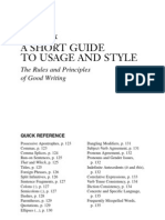 A Short Guide To Usage and Style: Appendix