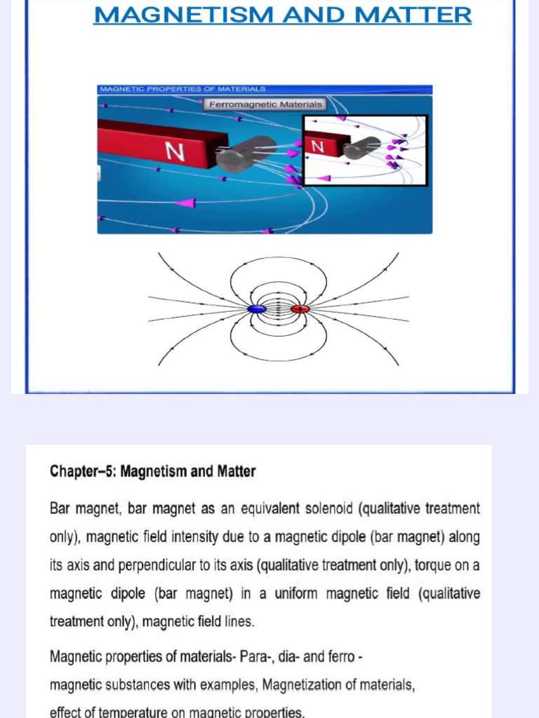 Understanding Magnetism and Its Properties | PDF | Magnetism | Magnetic ...