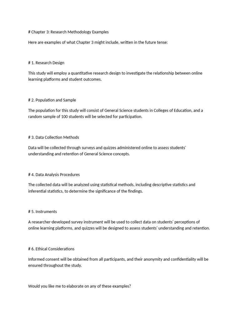 Research Methodology Examples Explained | PDF