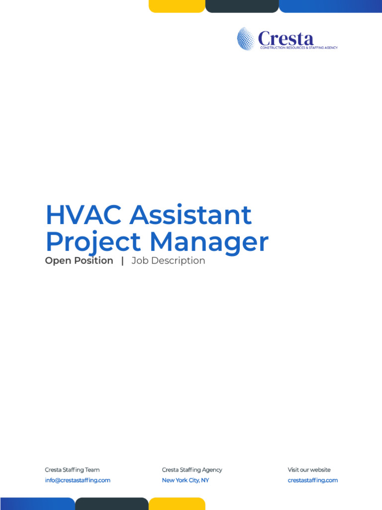HVAC Assistant PM [Candidate] | PDF | Project Management | Skill